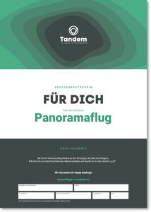 Produktbild Gutschein Panoramaflug