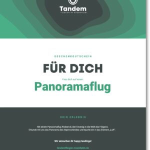 Produktbild Gutschein Panoramaflug
